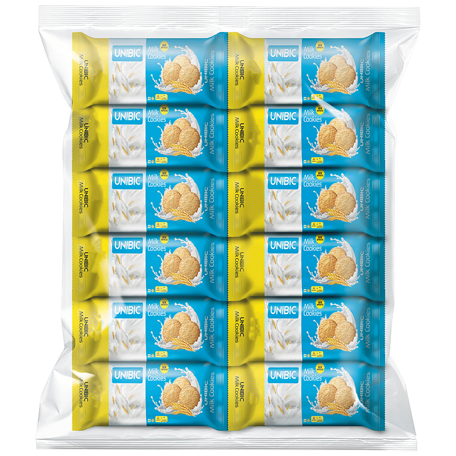 Unibic Milk Cookies, 60 G (Pack Of 12)