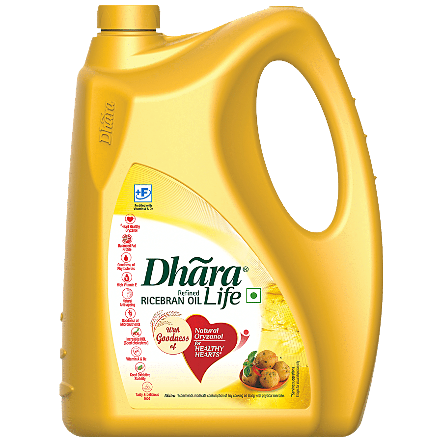 Buy Dhara Refined Oil Rice Bran 5 Ltr Can Online At Best Price of Rs 699 -  bigbasket