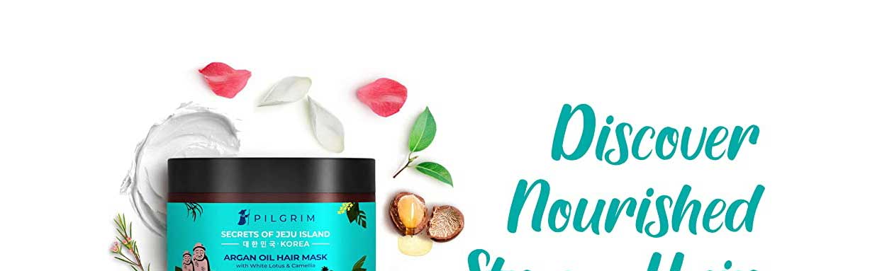 Buy PILGRIM Argan Oil Hair Mask With White Lotus & Camellia - Promotes  Growth, Fights Hair-Fall Online at Best Price of Rs 585 - bigbasket